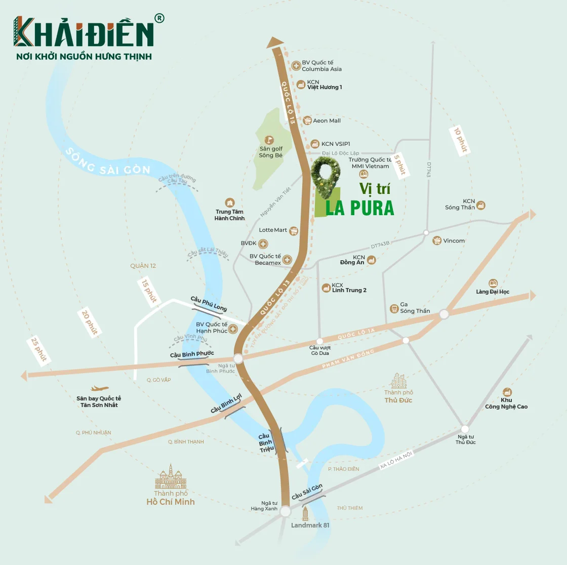 Vị trí dự án La Pura Tháng 7/2025